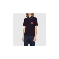 구찌 남성 폴로 블랙 반팔티 - Mens Black Tshirts - guc04607x