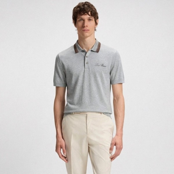 로로피아나 남성 폴로 반팔티 - Loro Piana Mens Polo Tshirt - lpc14370x