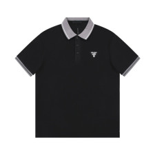 프라다 남/녀 블랙 폴로 반팔티 - Prada Unisex Black Short sleeved Tshirts - pr322x