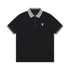 프라다 남/녀 블랙 폴로 반팔티 - Prada Unisex Black Short sleeved Tshirts - pr322x