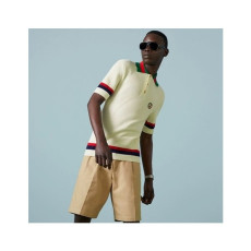 구찌 남/녀 아이보리 폴로 반팔티 - Gucci Unisex Ivory Short sleeved Tshirts - gu878x