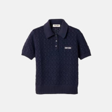 미우미우 여성 폴로 티셔츠 - Miumiu Womens Polo Tshirt - mic15998x