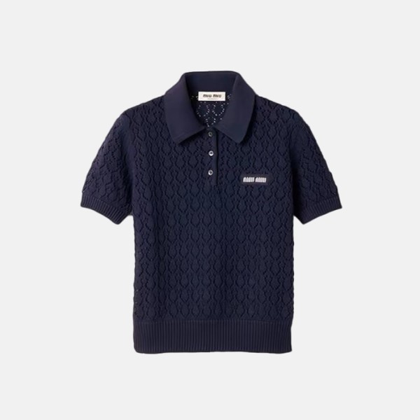 미우미우 여성 폴로 티셔츠 - Miumiu Womens Polo Tshirt - mic15998x