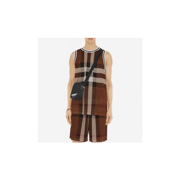 버버리 남성 브라운 나시 - Burberry Mens Brown Sleeveless Tshirts - bu178x
