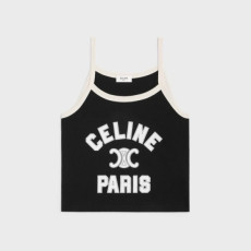 셀린느 여성 블랙 나시 - Celine Womens Sleeveless Tshirt - cec985x