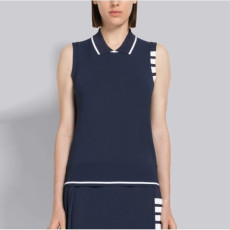 톰브라운 여성 라운드 나시 - Thom Browne Womens Sleeveless Top - thc1237x