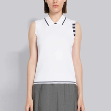 톰브라운 여성 라운드 나시 - Thom Browne Womens Sleeveless Top - thc1238x