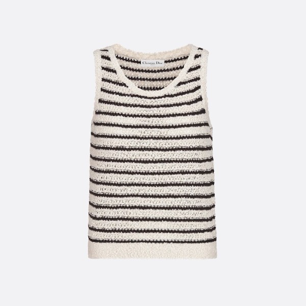 디올 여성 라운드 나시 - Dior Womens Round Sleeveless Top - mic4837x