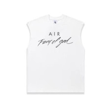 피어오브갓 남성 화이트 나시 - Fear of god Mens Sleeveless Tshirts - fec825x