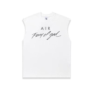피어오브갓 남성 화이트 나시 - Fear of god Mens Sleeveless Tshirts - fec825x