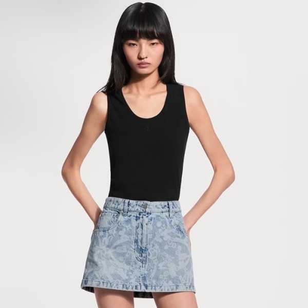 루이비통 여성 라운드 나시 - Louis vuitton Womens Round Sleeveless Tshirt - lvc15133x