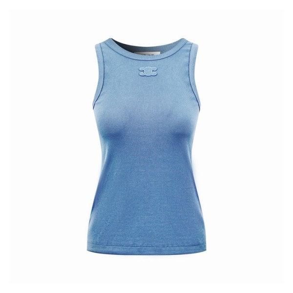 셀린느 여성 라운드 나시 - Celine Womens Sleeveless Top - cec15446x