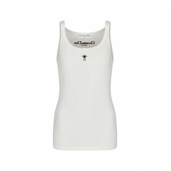 디올 여성 라운드 나시 - Dior Womens Round Sleeveless Top - dic15580x