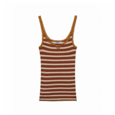 프라다 여성 레이스 트리밍 스트라이프 탱크 탑 - Prada Womens Lace-Trimmed Striped Tank Top - prc15997x