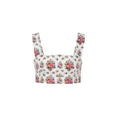 돌체앤가바나 여성 플로럴 크롭 탑 - Dolce&Gabbana Womens Floral Cropped Tops - doc16006x