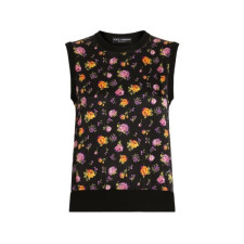 돌체앤가바나 여성 플로럴 탱크탑 - Dolce&Gabbana Womens Floral Tank Top - doc16030x