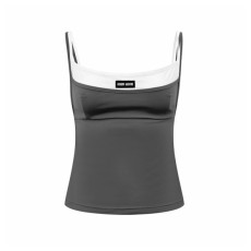 미우미우 여성 라운드 나시 - Miumiu Womens Round Sleeveless Top - mic16203x