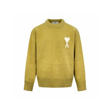 아미 남/녀 라운드 니트 - Ami Unisex Round Knitwear - amc8801x