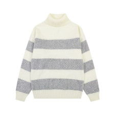 아미 남/녀 그레이 터틀넥 니트 - Ami Unisex Gray Knits - amc116x
