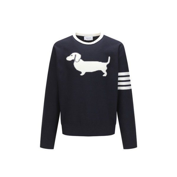 톰브라운 남/녀 라운드 니트 - Thom Browne Unisex Knitwear - thc8889x