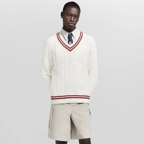 루이비통 남성 브이넥 스웨터 - Louis vuitton Mens V-neck Sweater - lvc9753x