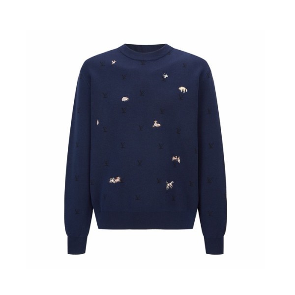 루이비통 남성 라운드 스웨터 - Louis vuitton Mens Round Sweater - lvc12362x
