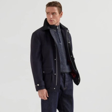 브루넬로쿠치넬리 남성 집업 니트 - Brunello Cucinelli Mens Zip-up Knitwear - brc12453x