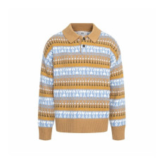 아미 남/녀 폴로 니트 - Ami Unisex Polo Knitwear - amc12745x