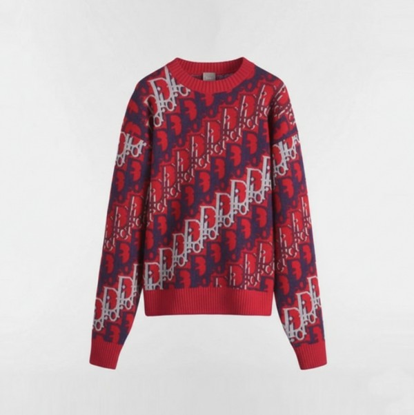 디올 남성 오블리크 스웨터 - Dior Mens Oblique Sweater - dic12994x