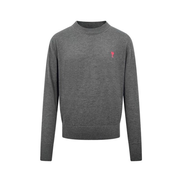 아미 남/녀 라운드 니트 - Ami Unisex Round Knitwear - amc8121x