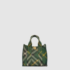 버버리 여성 미니 체크 니트 토트 - Burberry Womens Mini Check Knit Tote - bub10106x