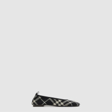 버버리 여성 체크 니트 베이비 발레리나 - Burberry Womens Check Knit Baby Ballerina - bus8313x