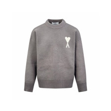 아미 남/녀 라운드 니트 - Ami Unisex Round Knitwear - amc8803x