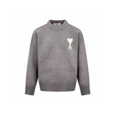 아미 남/녀 라운드 니트 - Ami Unisex Round Knitwear - amc8803x
