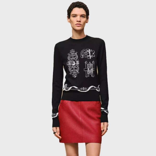 에르메스 여성 라운드 스웨터 - Hermes Womens Round Knitwear - hec15750x
