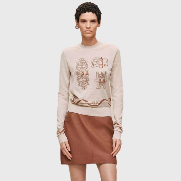 에르메스 여성 라운드 스웨터 - Hermes Womens Round Knitwear - guc15751x