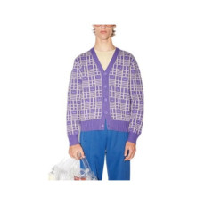 아크네 남/녀 브이넥 퍼플 가디건 - Acne Unisex Purple Cardigan - ace218x