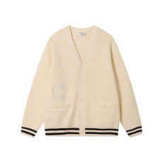 셀린느 남/녀 아이보리 브이넥 가디건 - Celine Unisex Ivory Cardigan - ce265x