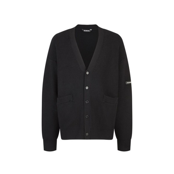 발렌시아가 남성 브이넥 가디건 - Balenciaga Mens V-neck Cardigan - bac4150x