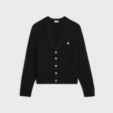 셀린느 남/녀 브이넥 가디건 - Celine Unisex V-neck Cardigan - cec5290x