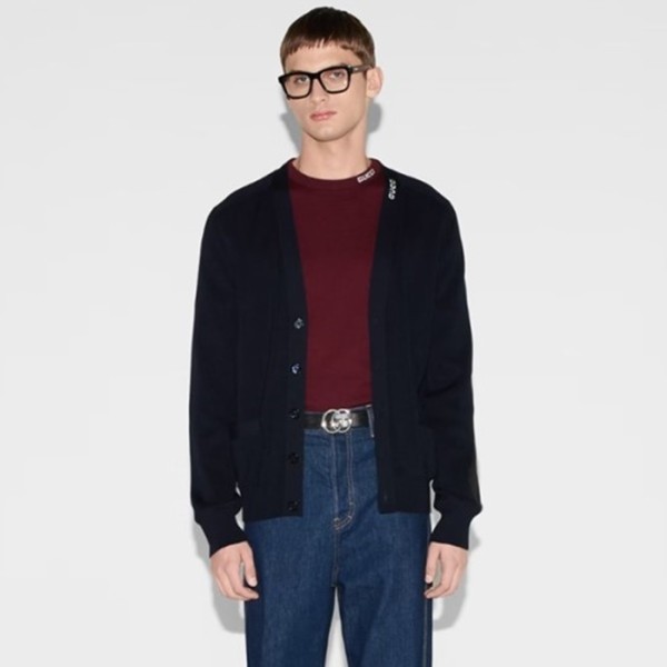 구찌 남성 브이넥 니트 가디건 - Gucci Mens V-neck Cardigan - guc7803x