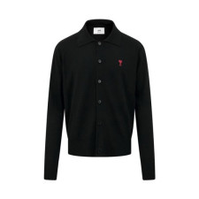 아미 남/녀 폴로 가디건 - Ami Unisex Polo Cardigan - amc8120x