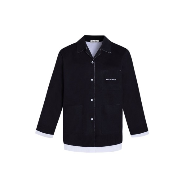 미우미우 남성 브이넥 가디건 - Miumiu Mens V-neck Cardigan - mic8168x