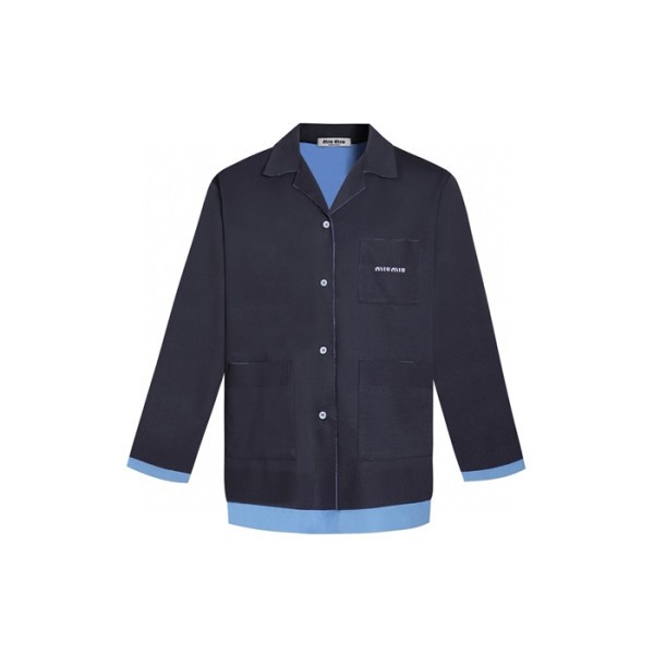 미우미우 남성 브이넥 가디건 - Miumiu Mens V-neck Cardigan - mic8169x