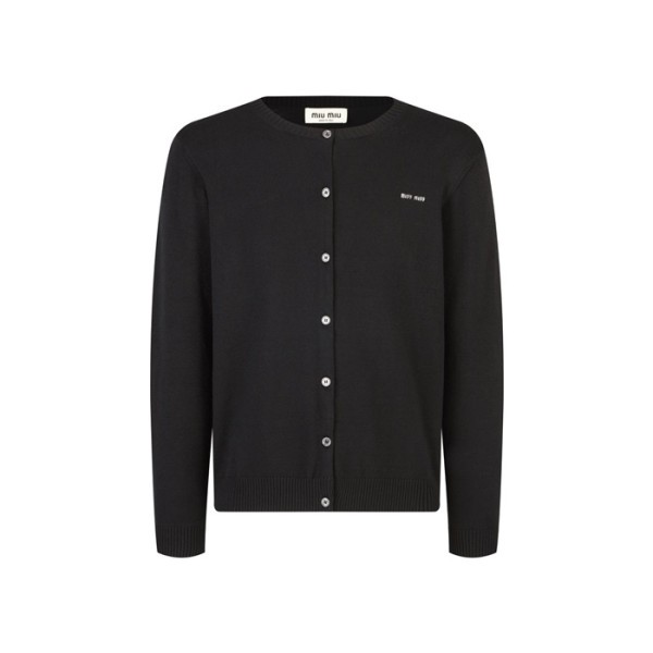 미우미우 여성 라운드 가디건 - Miumiu Womens Round Cardigan - muc4145x