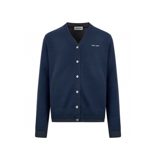 미우미우 남성 브이넥 가디건 - Miumiu Mens V-neck Cardigan - mic8470x