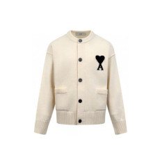 아미 남/녀 라운드 가디건 - Ami Unisex Round Cardigan - amc8507x