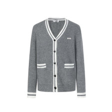 미우미우 남성 브이넥 가디건 - Miumiu Mens V-neck Cardigan - mic8754x