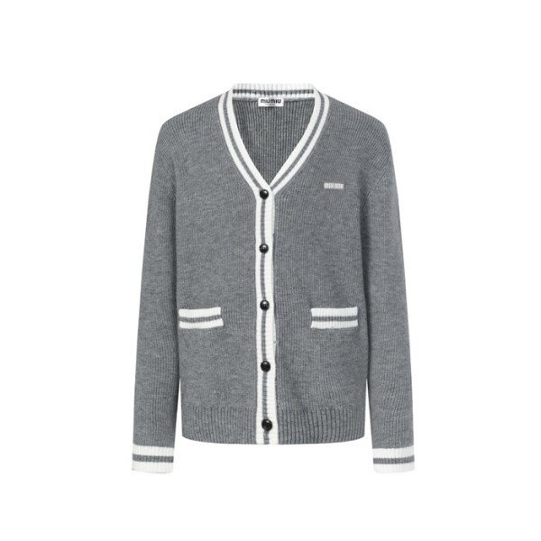 미우미우 남성 브이넥 가디건 - Miumiu Mens V-neck Cardigan - mic8754x