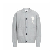 아미 남/녀 브이넥 가디건 - Ami Unisex V-neck Cardigan - amc9680x